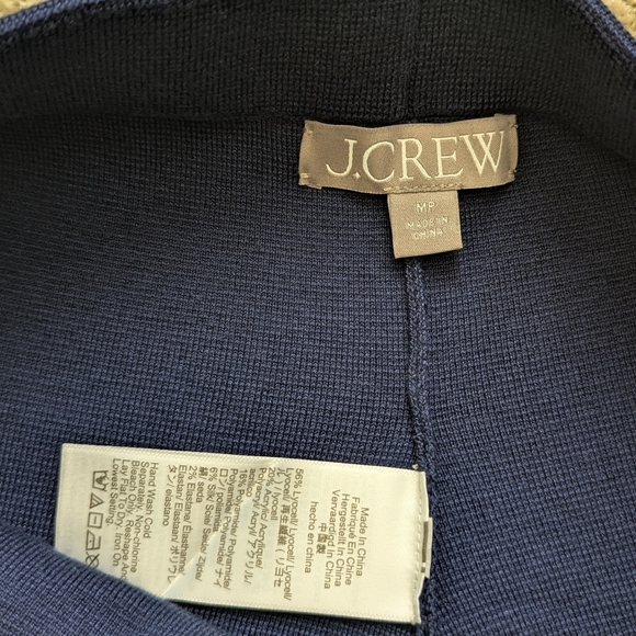 J Crew Sailor Sweater Trouser MP Pull On Wide Leg Pants Knit Coastal Preppy Silk - Picture 5 of 8